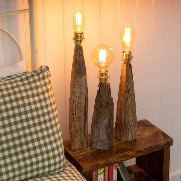 Applecross Gallery - Photography By Jack Marris Rustic Larch Wood Table Lamp Rustic Wooden Table or Desk Lamp - Unique Interior Design & Home Décor