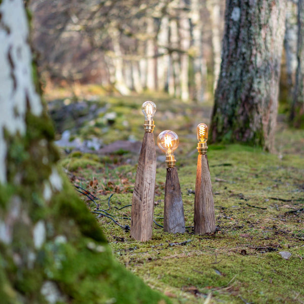Applecross Gallery - Photography By Jack Marris Rustic Larch Wood Table Lamp Rustic Wooden Table or Desk Lamp - Unique Interior Design & Home Décor