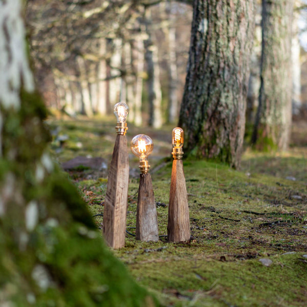 Applecross Gallery - Photography By Jack Marris Rustic Larch Wood Table Lamp Rustic Wooden Table or Desk Lamp - Unique Interior Design & Home Décor
