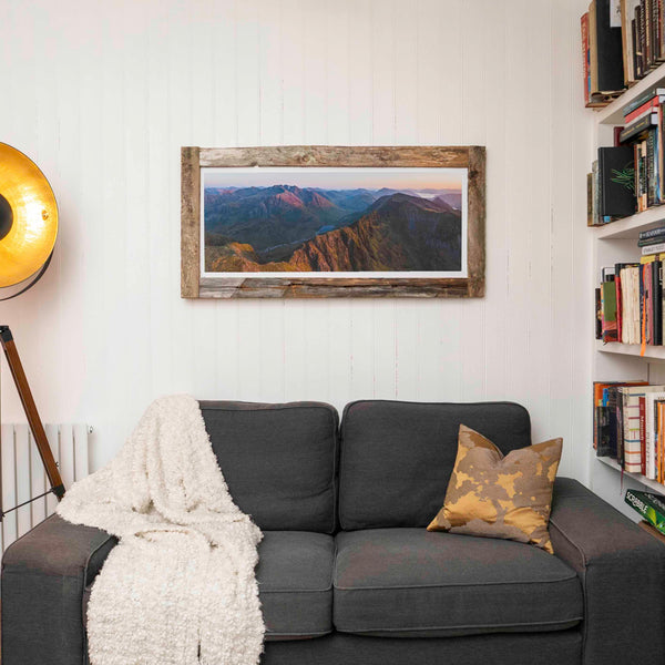 Applecross Photographic Gallery Image Medium Framed Canvas Sunset on the Aonach Eagach Sunset on the Aonach Eagach