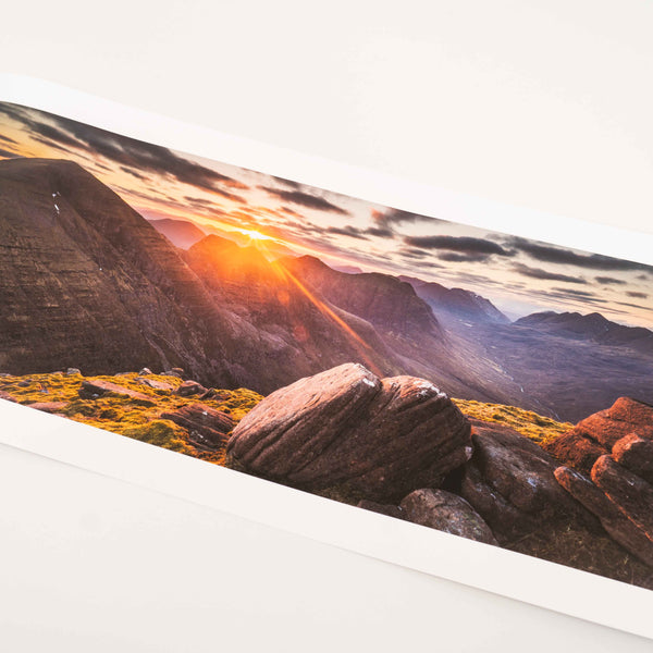 Applecross Photographic Gallery Image Medium Print 33.5"x13" Beinn Alligin Sunrise Beinn Alligin Sunrise