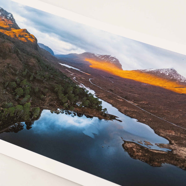 Applecross Photographic Gallery Image Medium Print 33.5"x13" Loch Clair Loch Clair