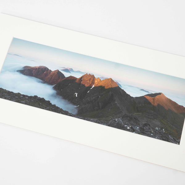 Applecross Photographic Gallery Image Mounted Print An Teallach Sunrise, Photographed By Jack Marris An Teallach Sunrise, Photographed By Jack Marris