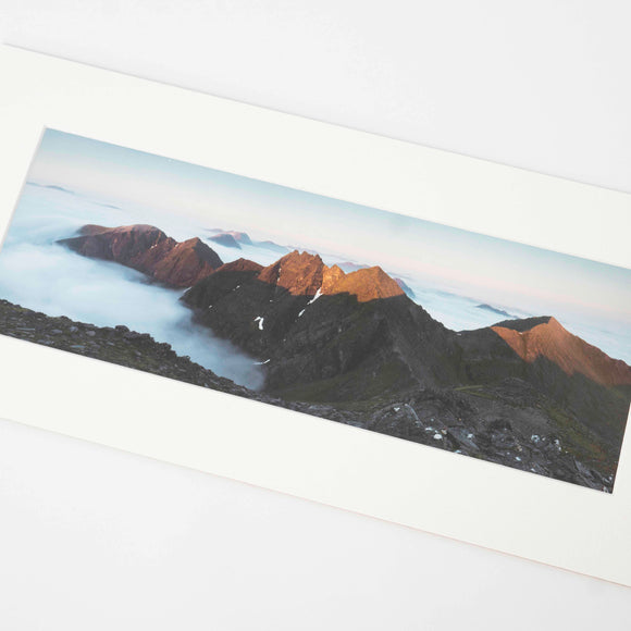 Applecross Photographic Gallery Image Mounted Print Mounted Print, An Teallach Sunrise, Photographed By Jack Marris Mounted Print, An Teallach Sunrise, Photographed By Jack Marris