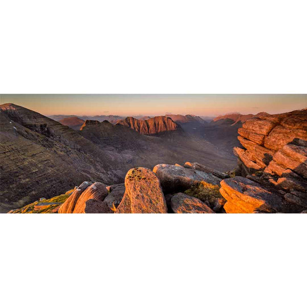 Applecross Photographic Gallery Image Mounted Print Mounted Print, Beinn Alligin Sunset, Photographed By Jack Marris Mounted Print, Beinn Alligin Sunset, Photographed By Jack Marris