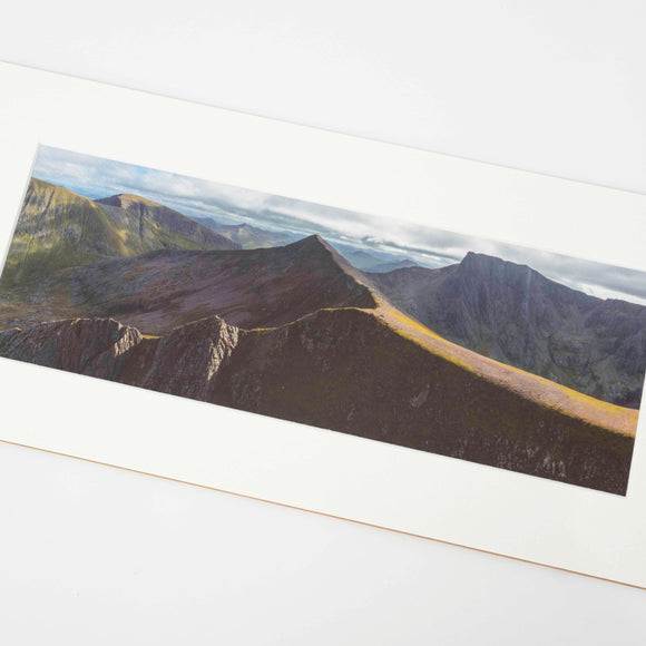 Applecross Photographic Gallery Image Mounted Print Mounted Print, Ben Nevis and Carn Mor Dearg, Photographed By Jack Marris Mounted Print, Ben Nevis and Carn Mor Dearg, Photographed By Jack Marris