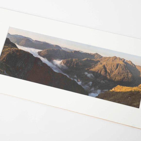 Applecross Photographic Gallery Image Mounted Print Mounted Print, Cloud Inversion over Glen Coe and the Three Sisters, Photographed By Jack Marris Mounted Print, Cloud Inversion over Glen Coe and the Three Sisters, Photographed By Jack Marris