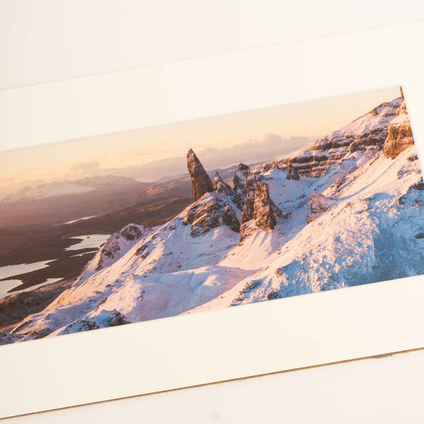 Applecross Photographic Gallery Image Mounted Print Old Man Of Storr on Boxing Day, Photographed By Jack Marris Old Man Of Storr on Boxing Day, Photographed By Jack Marris