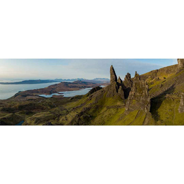 Applecross Photographic Gallery Image Mounted Print The Old Man of Storr and the Cuillin Hills, Photographed By Jack Marris The Old Man of Storr and the Cuillin Hills, Photographed By Jack Marris