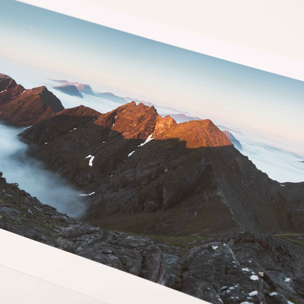 Applecross Photographic Gallery Image Small Print 20.5"x8" An Teallach Sunrise An Teallach Sunrise