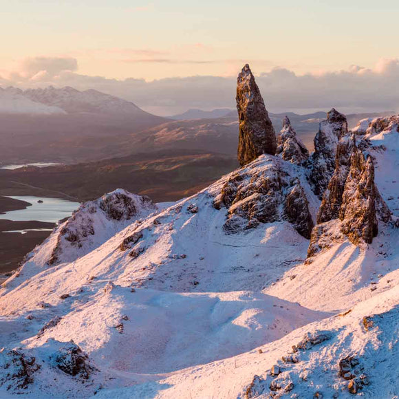 Applecross Photographic Gallery Image Small Print 20.5"x8" Old Man Of Storr on Boxing Day, Photographed By Jack Marris Old Man Of Storr on Boxing Day, Photographed By Jack Marris