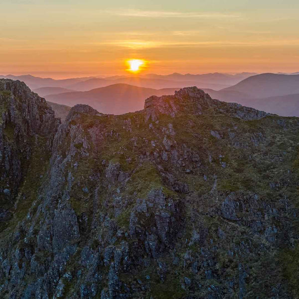 Applecross Photographic Gallery Image Small Print 20.5"x8" Silhouette of the Aonach Eagach and Glen Coe, Photographed By Jack Marris Silhouette of the Aonach Eagach and Glen Coe, Photographed By Jack Marris