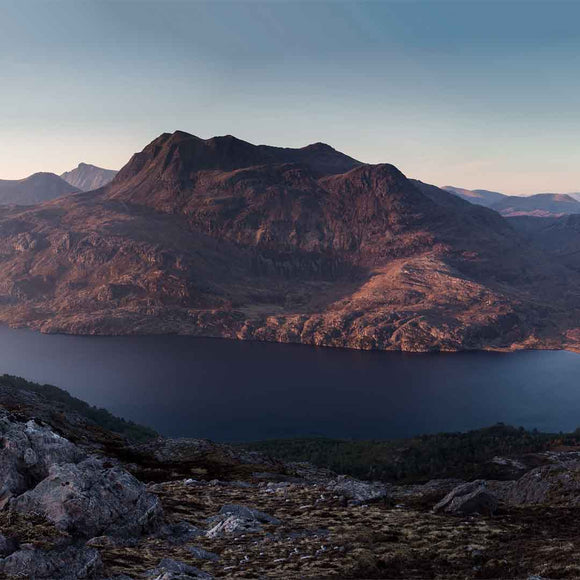 Applecross Photographic Gallery Image Sunset over Loch Maree and Siloch, Photographed By Jack Marris Sunset over Loch Maree and Siloch, Photographed By Jack Marris