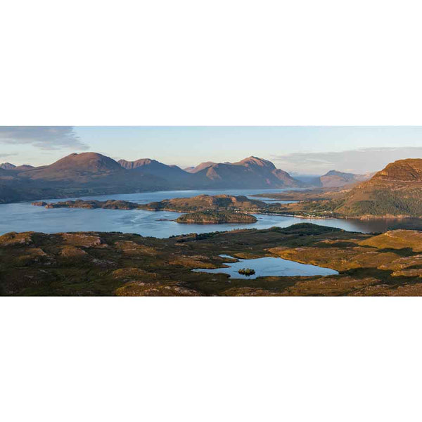 Applecross Photographic Gallery Image Sunset over Shieldaig and the Torridon hills, Photographed By Jack Marris Sunset over Shieldaig and the Torridon hills, Photographed By Jack Marris