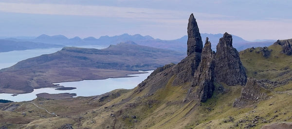 Applecross Photographic Gallery Image The Old Man of Storr and the Cuillin Hills The Old Man of Storr and the Cuillin Hills