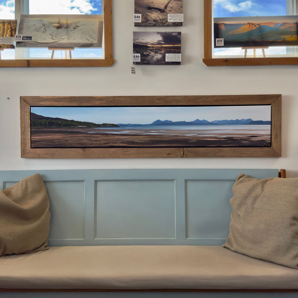 Applecross Photographic Gallery Image Walnut Blasted Framed Large Canvas Spring Tide On Applecross Bay, Photographed By Jack Marris Spring Tide On Applecross Bay, Scotland, Photographed By Jack Marris
