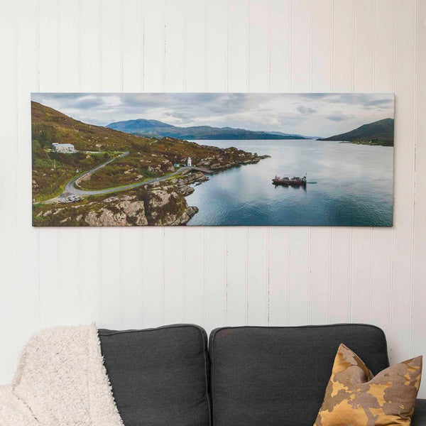 Applecross Photographic Gallery Image XL Canvas 80"x36" The Glenelg Ferry The Glenelg Ferry