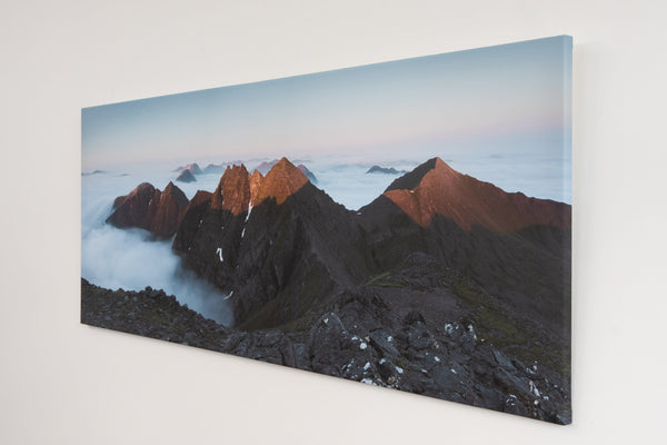 My Store Canvas / Medium 40x16" / Unframed An Teallach Sunrise, Photographed By Jack Marris