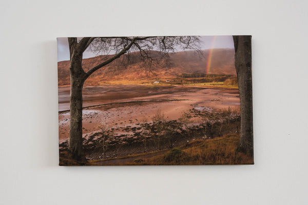 My Store Image Medium Framed Canvas Applecross Bay Rainbow