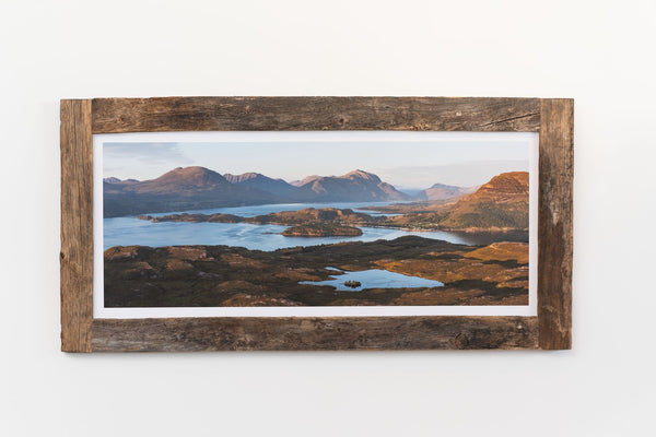 My Store Image Medium Framed Canvas Sunset over Shieldaig and the Torridon hills