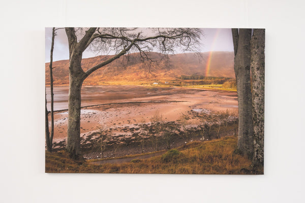 My Store Image Small Canvas 12"x8" Applecross Bay Rainbow