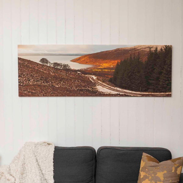 My Store Large Canvas 60"x20" Applecross Bay From The Bealach