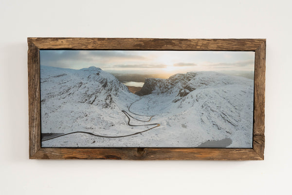 My Store Small Framed Canvas The Bealach na Ba in Winter